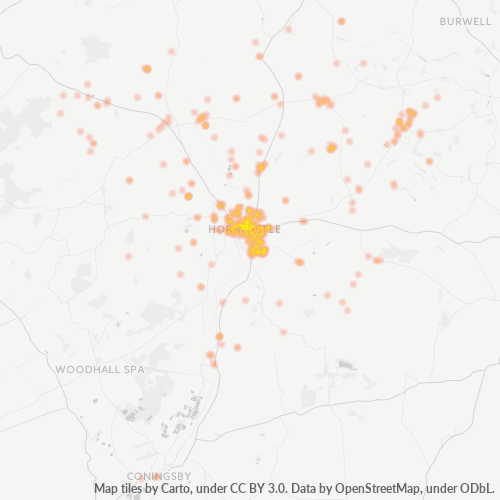 LN9 Business Density Heatmap