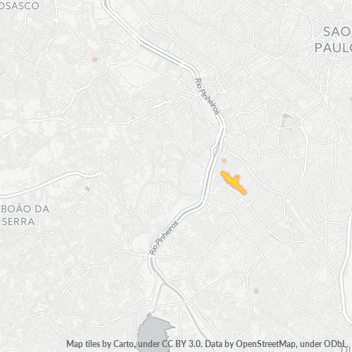 04564-000 Mapa de calor de densidad empresarial