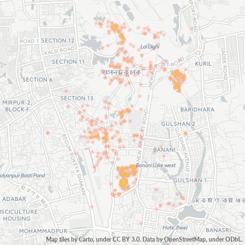 1206 ব্যবসার ঘনত্ব হিটম্যাপ
