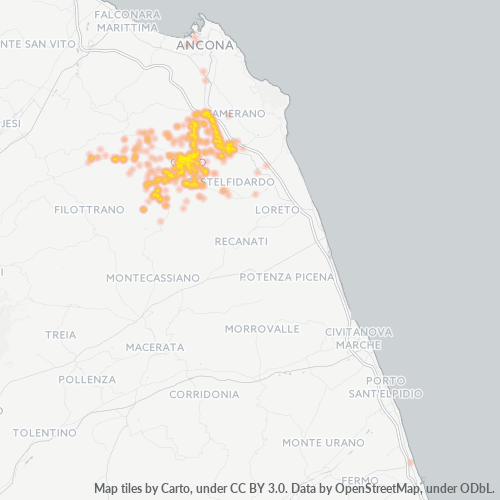 Mappa di calore per cap 60027