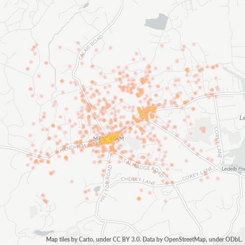 07945 Business Density Heatmap
