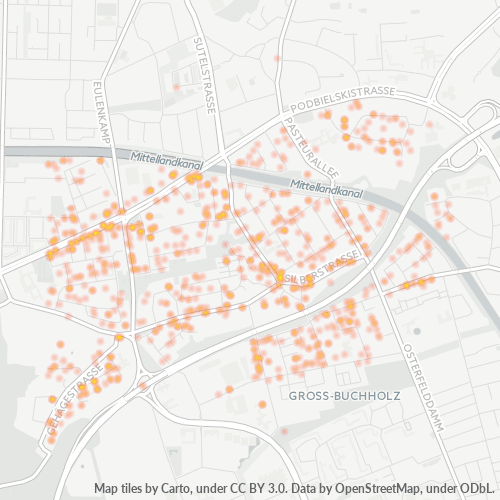 Heatmap für plz 30655