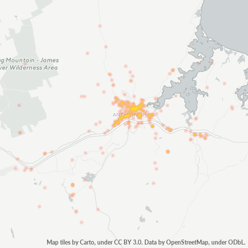 B2G Business Density Heatmap