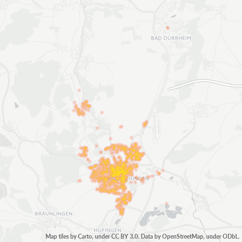 Heatmap für plz 78166