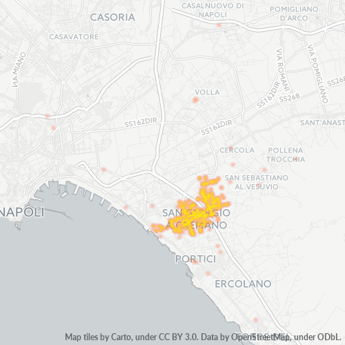 Mappa di calore per cap 80046