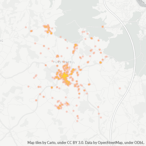 Heatmap für plz 94081