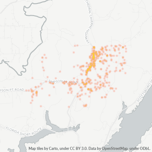 35747 Business Density Heatmap