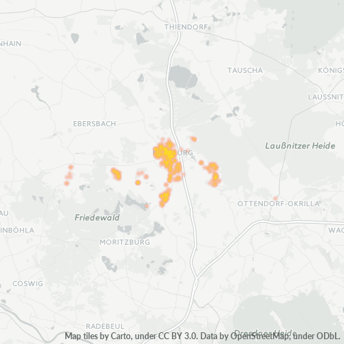 Heatmap für plz 01471