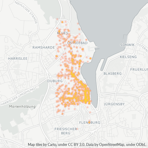 24939 Standortdichte-Heatmap