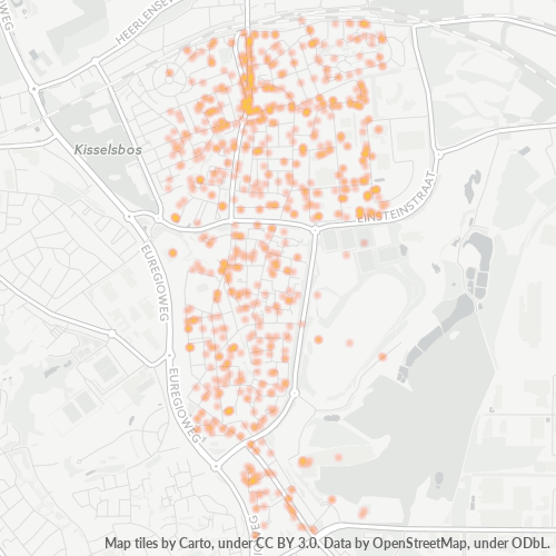 Heatmap voor postcode 6372