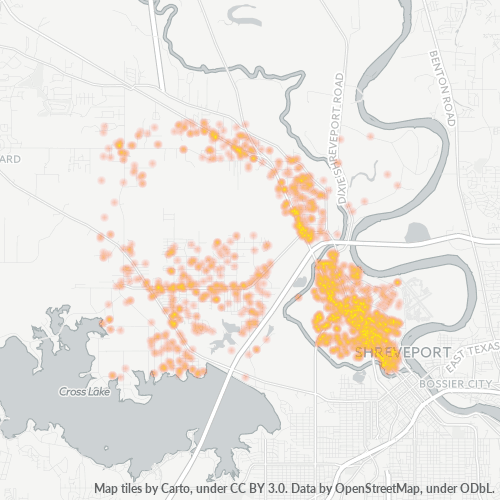 71107 Business Density Heatmap