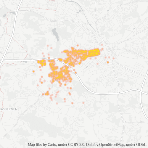 49078 Standortdichte-Heatmap