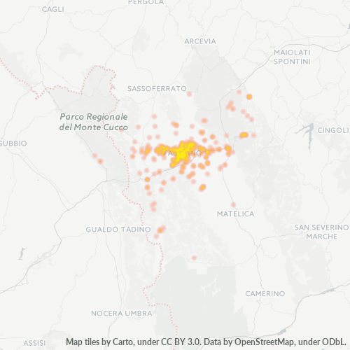 Mappa di calore per cap 60044