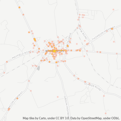 30828 Business Density Heatmap