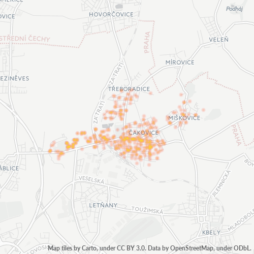 196 00 Mapa hustoty obchodu