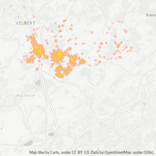 Heatmap für plz 42553