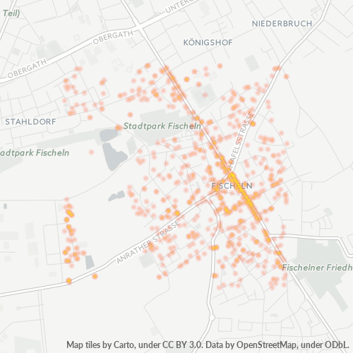 Heatmap für plz 47807