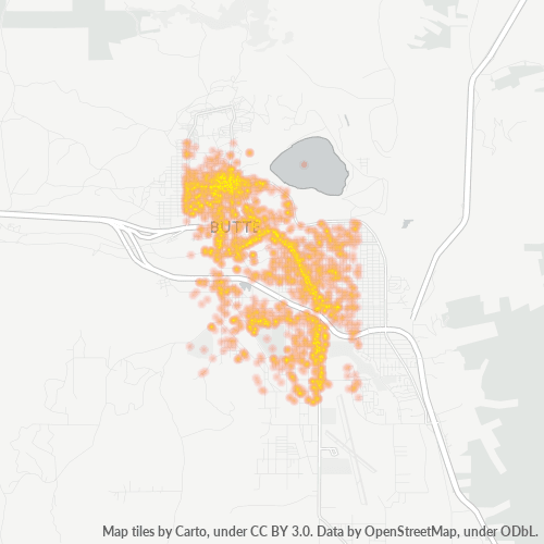 59701 Business Density Heatmap