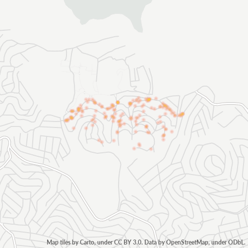 02878-000 Mapa de calor de densidad empresarial