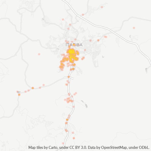 13255-000 Mapa de calor de densidad empresarial