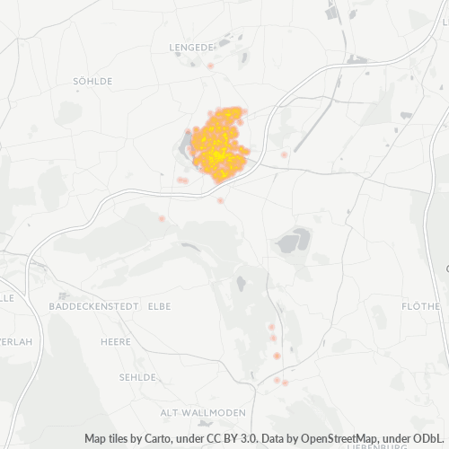 Heatmap für plz 38226