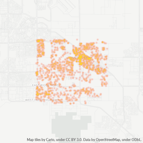 85142 Business Density Heatmap