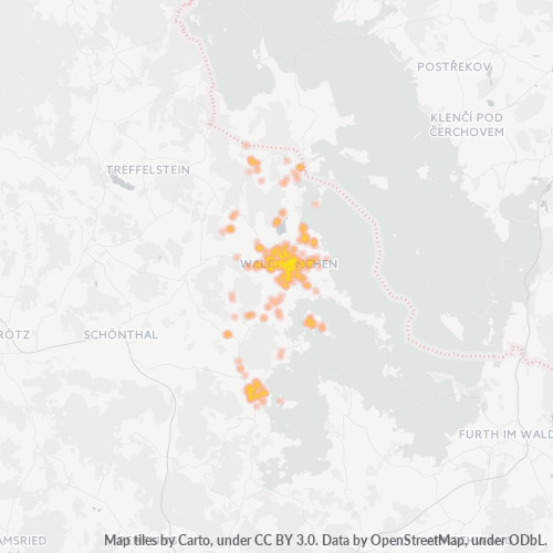 Heatmap für plz 93449