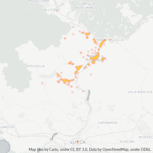 Mappa di calore per cap 55023