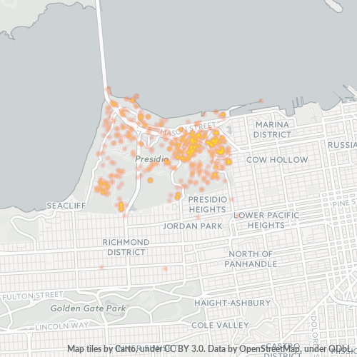 94129 Business Density Heatmap