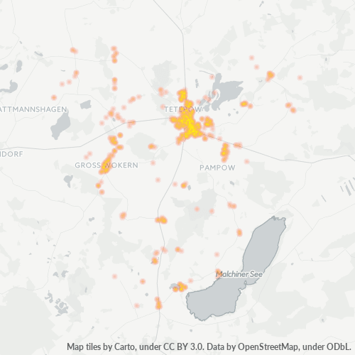 Heatmap für plz 17166