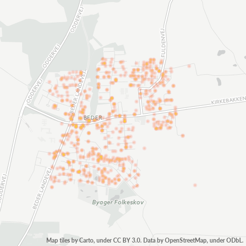 8330 Heatmap over forretningstæthed