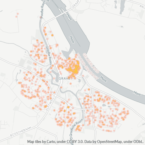 Heatmap voor postcode 5361