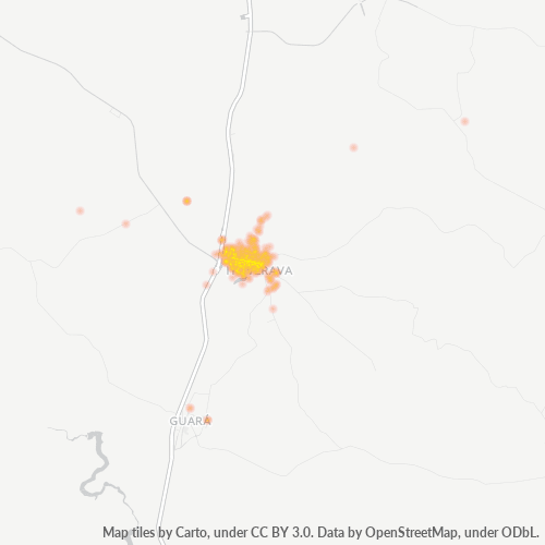 14500-000 Heatmap de Densidade da Empresa