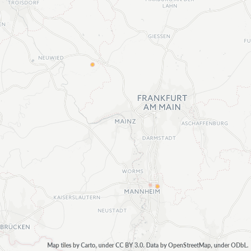 Heatmap für plz 69493