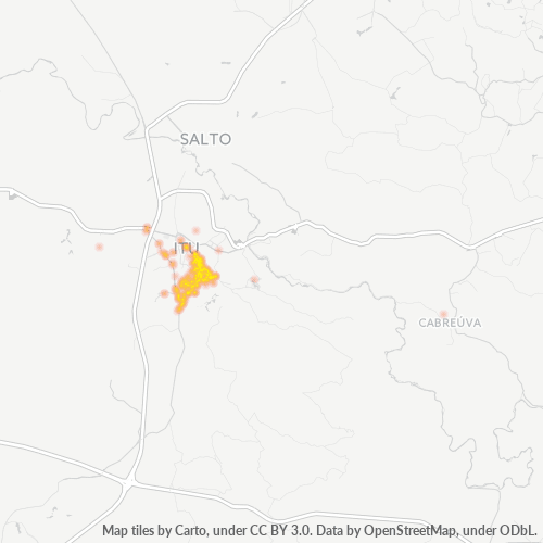 13309-000 Mapa de calor de densidad empresarial