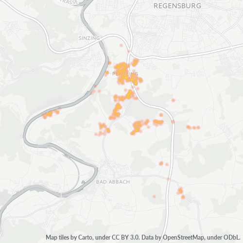 Heatmap für plz 93080