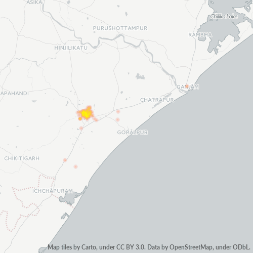 760001 Business Density Heatmap