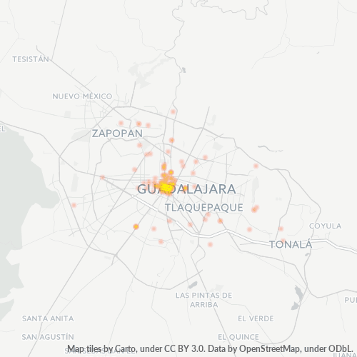 44180 Mapa de calor de densidad empresarial