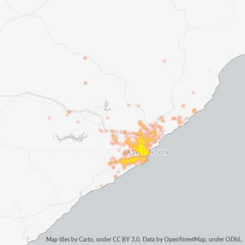 5201 Hittekaart vir Besigheidsdigtheid