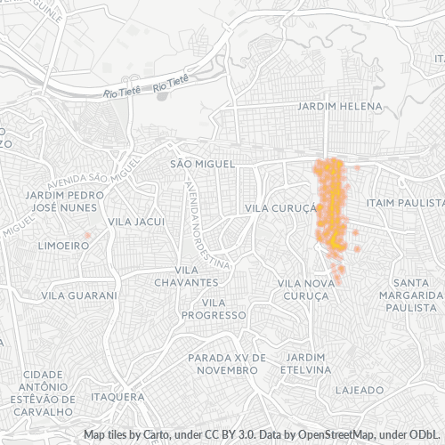 08161-000 Mapa de calor de densidad empresarial