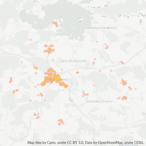 Heatmap für plz 91448