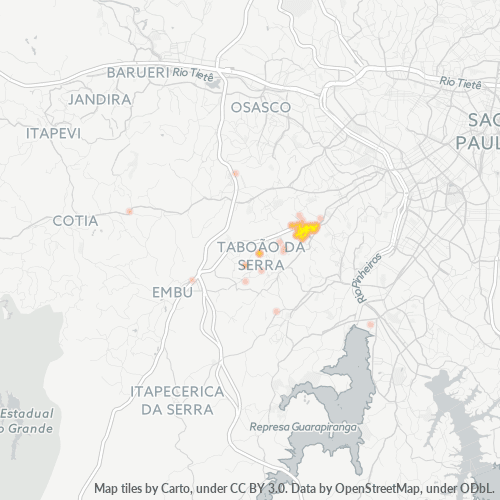 06763-000 Heatmap de Densidade da Empresa