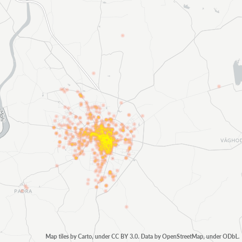 390001 Business Density Heatmap