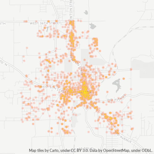 47546 Business Density Heatmap