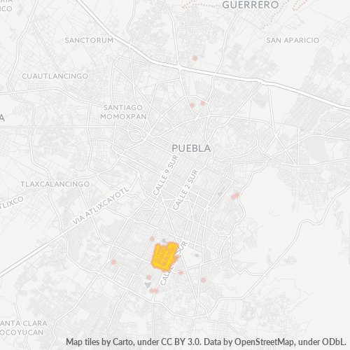 72477 Mapa de calor de densidad empresarial