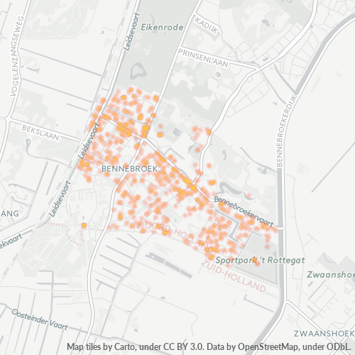2121 Heatmap Bedrijfsdichtheid