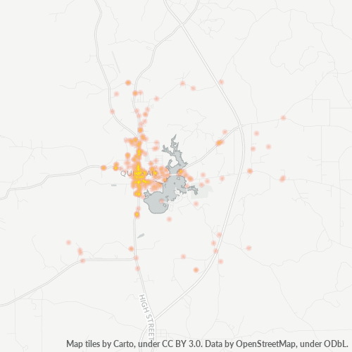 39355 Business Density Heatmap
