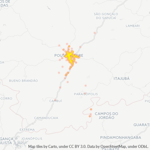 37550-000 Heatmap de Densidade da Empresa