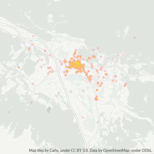 Heatmap für postleitzahl 4580