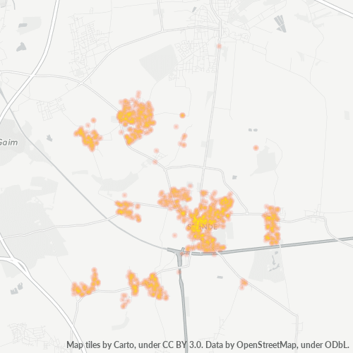 Heatmap für plz 31319